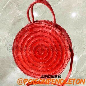 Handcrafted Ruby Bag leather Red Color